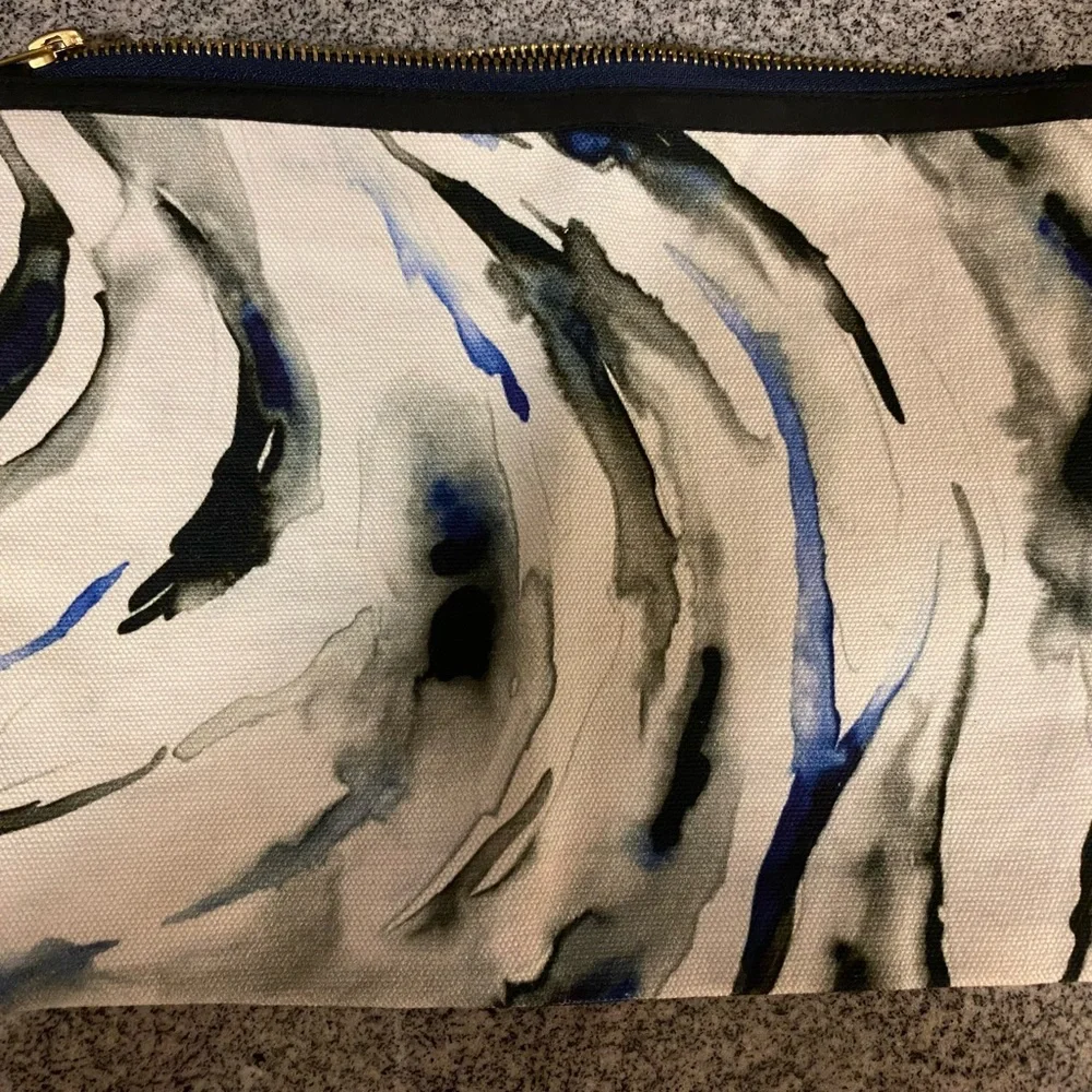 Paper source tie-dye zippered pouch